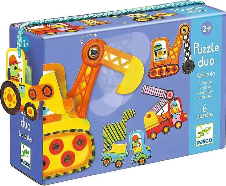 Immagine prodotto Djeco Veicoli Puzzle Duo (12 pezzi)