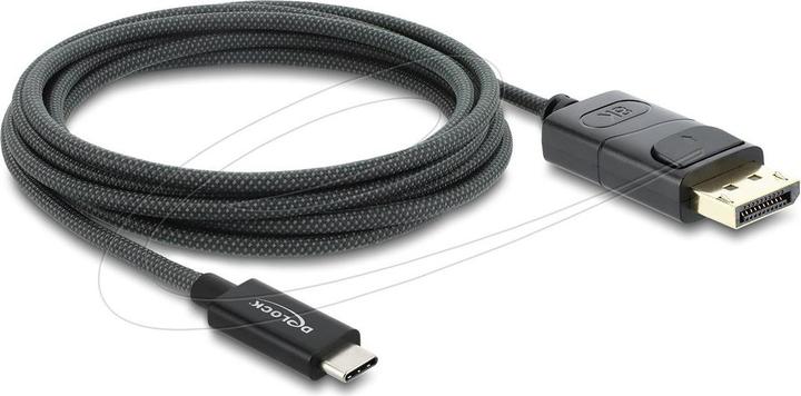 Actual product image Delock Coaxial USB Type-C to DisplayPort Cable (DP Alt Mode) 4K 60 Hz with Flanges (2 m)