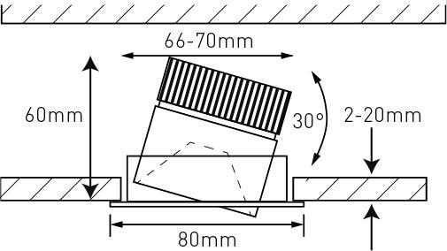 Produktbild Maxluce Einbauspot SMALL (602 lm)
