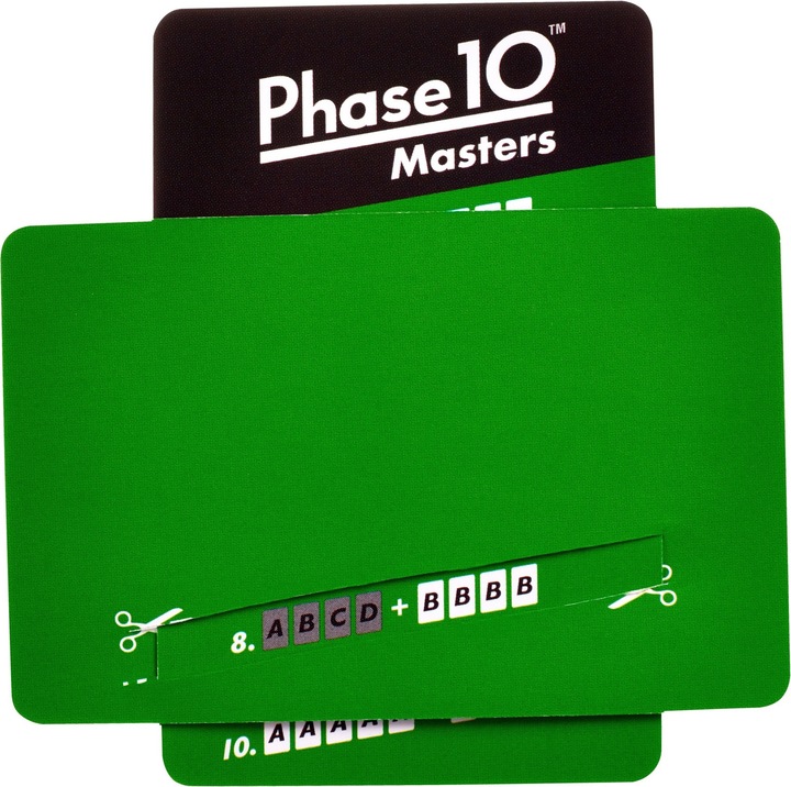 Actual product image Mattel Games Phase 10 Masters (German)