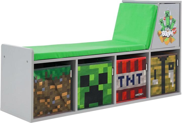 Produktbild Phoenix Minecraft Sitzbank/Leseregal (119 x 30 x 60 cm)