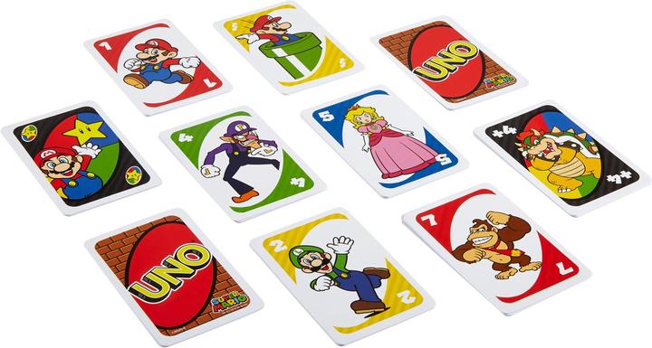 Actual product image Mattel Games UNO Mario Kart (English, Spanish)