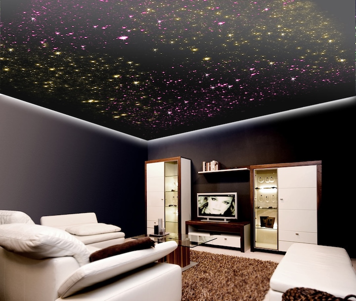 Actual product image Lunartec Fiber optic RGB LED starry sky with remote control and 100 light fibers (LED)