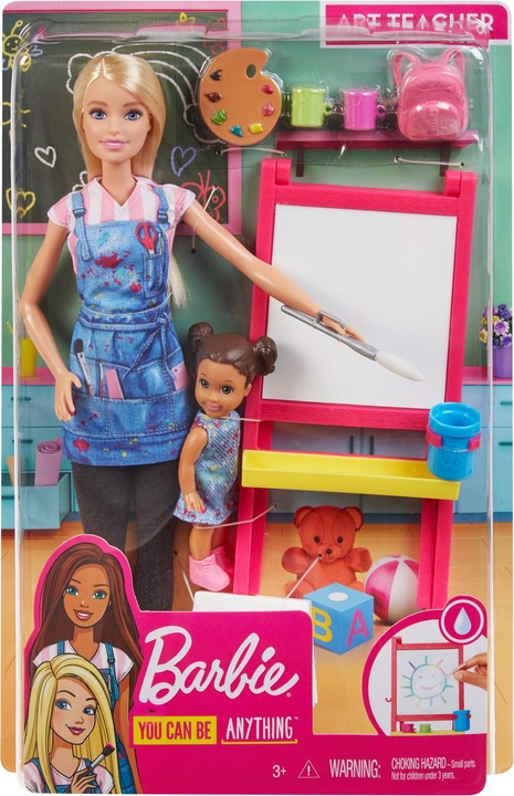 Image du produit Barbie Coffret Professeure d'Art - Coffret Poupée Mannequin - 3 ans et +