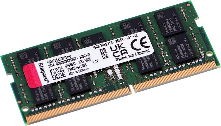 Actual product image Kingston KSM26SED8/16HD (1 x 16GB, 2666 MHz, DDR4-RAM, SO-DIMM)