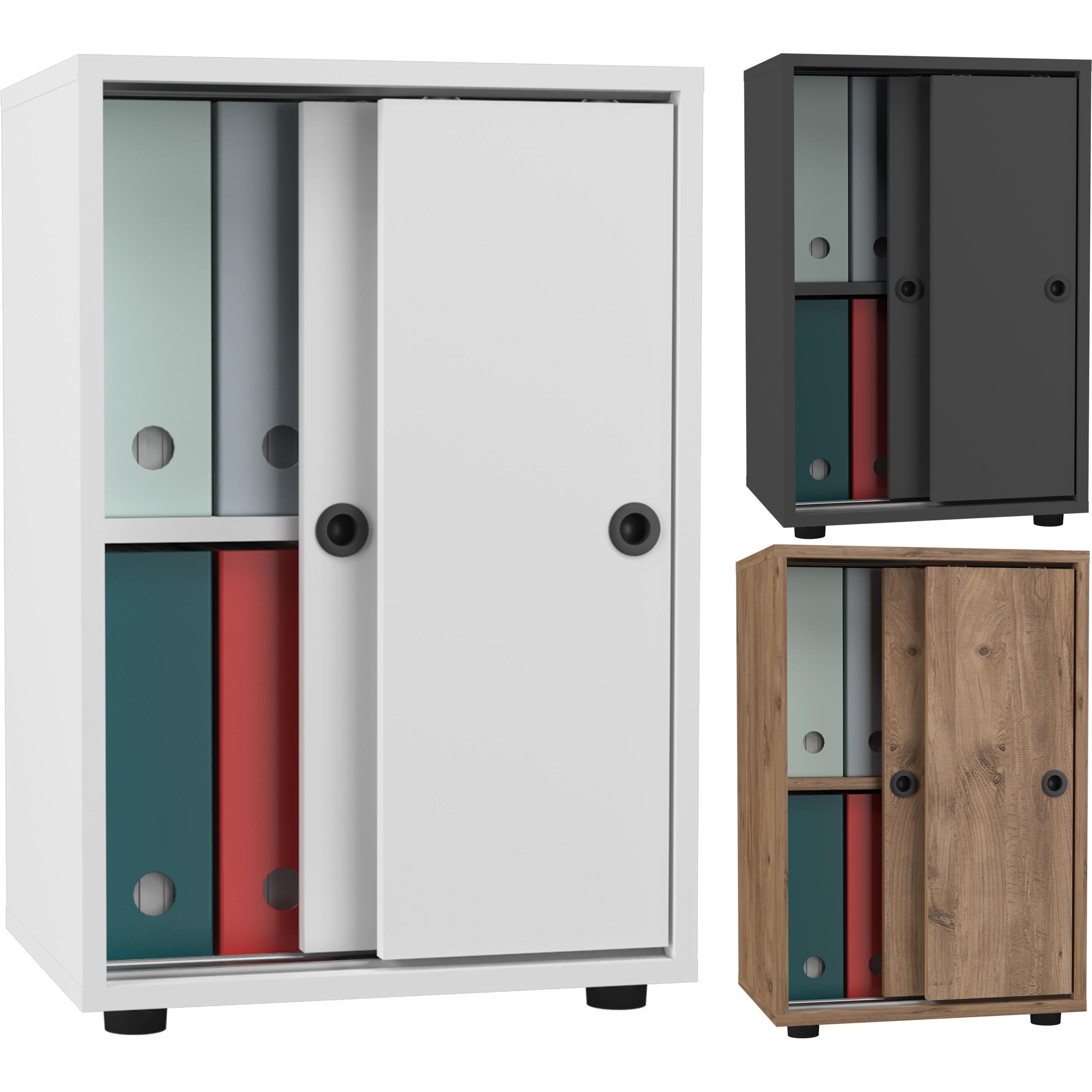 VCM, Aktenschrank, Büroschrank Aktenschrank Ulas 2fach (49 x 38 x 74 cm)