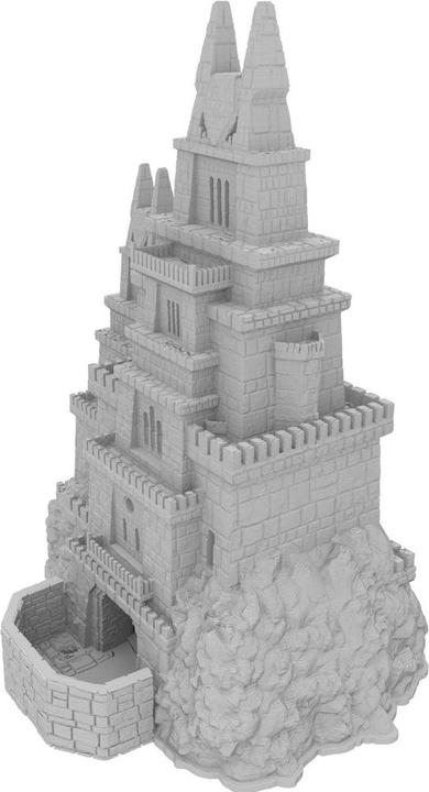Produktbild Feldherr 3D Würfelturm Dragonborn grau – modular für Tabletop & RPG (Kunststoff)