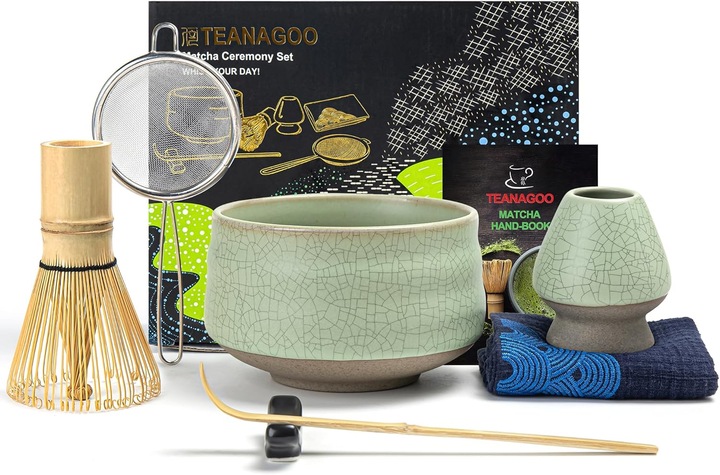 Produktbild Teanagoo 7-teiliges Matcha Tee-Set mit Besen und Zubehör