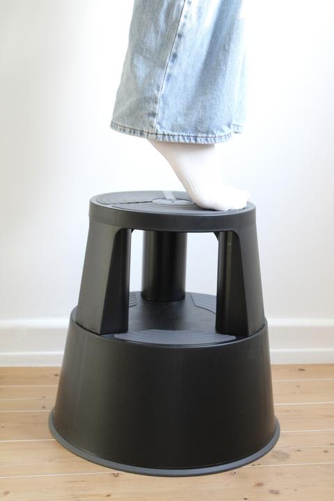 Image du produit Wedo Rollhocker SuperStep schwarz Kunststoff