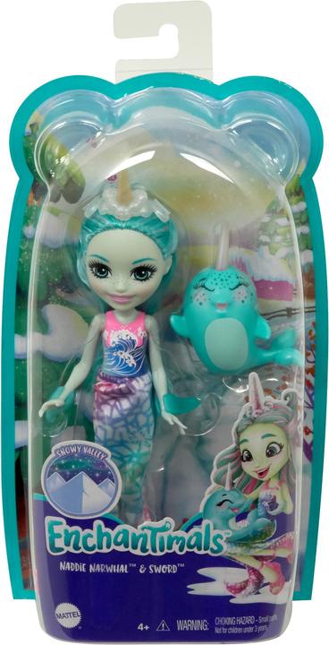 Image du produit Enchantimals Naddie Narval et Sword - Mini-poupée - 4 ans et +