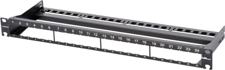 Actual product image Corning Patch Panel - Black - 1U - 48.3 cm (19") (Patch panel)