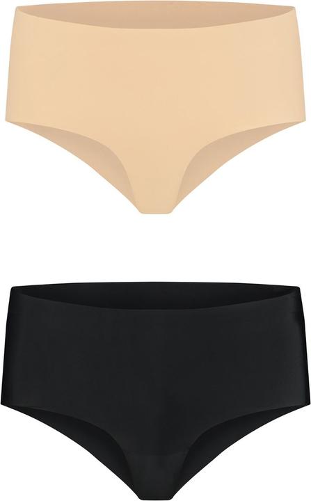 Produktbild Bye Bra Invisible High Brief Nude + Black (S, 2er Pack)