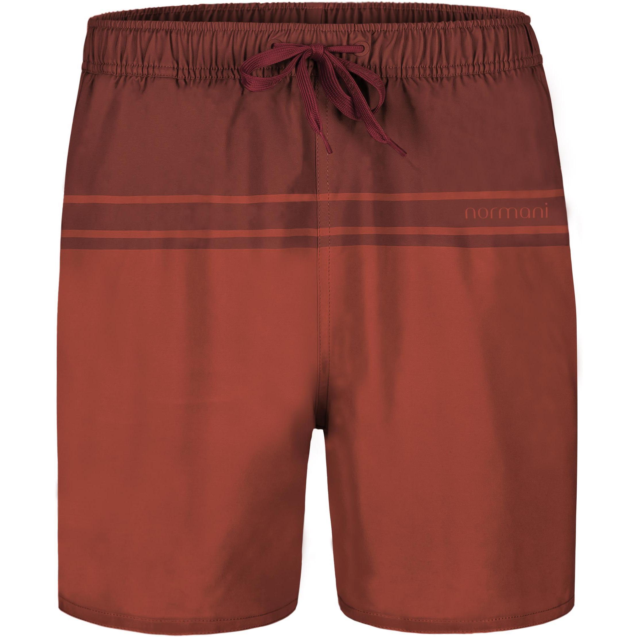 Normani, Herren, Badehose, Herren Badeshort Makaha, Rot, (4XL)