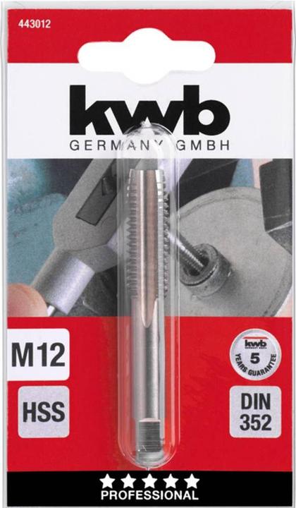 Produktbild kwb 443012 Einschnittgewindebohrer 1 Stück M12 1.75 DIN 352 HSS 1 St.