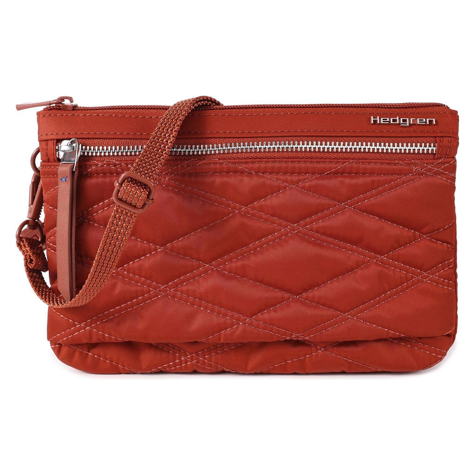 Hedgren, Damen, Handtasche, Inner City Emma Crossover 3 Cmpt Rfid, Rot, Braun