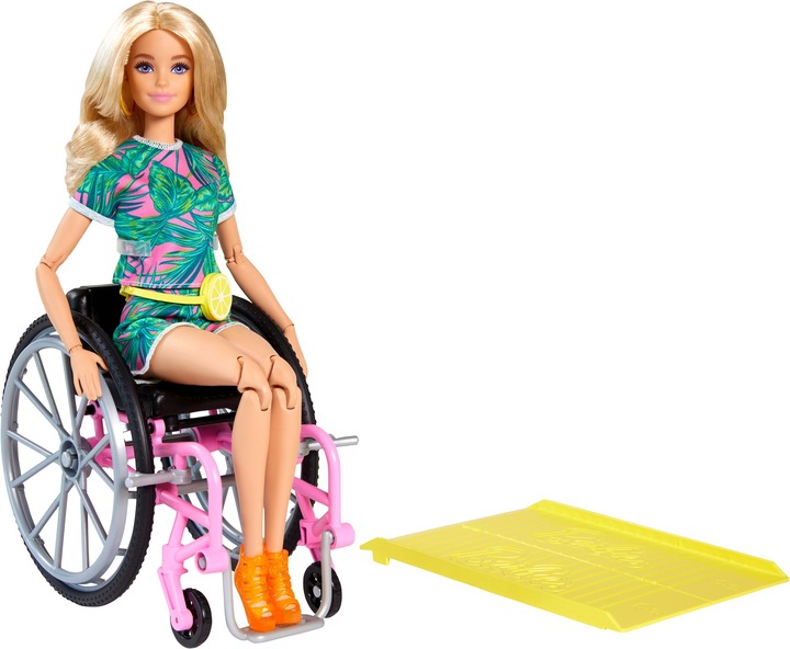 Barbie fauteuil roulant (blonde) - Poupée Mannequin - Dès 3 ans