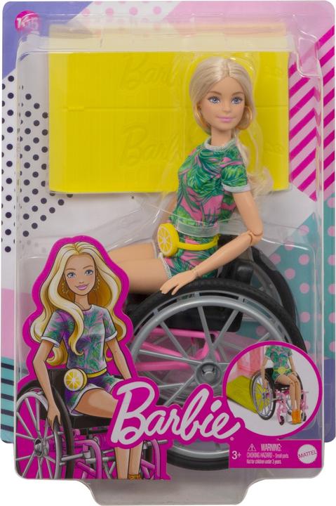 Produktbild Barbie Fashionistas Puppe (blond) mit Rollstuhl
