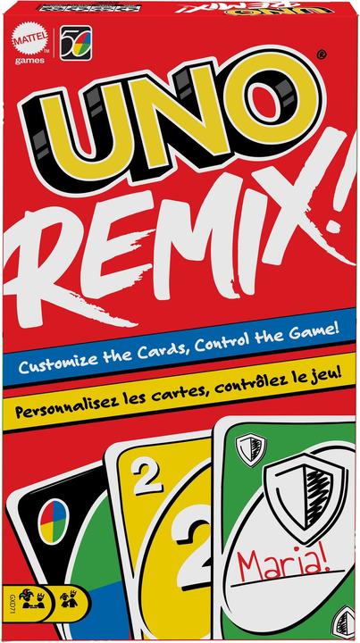 Produktbild Mattel Games Uno Remix - individuell gestaltbares Kartenspiel (Englisch)