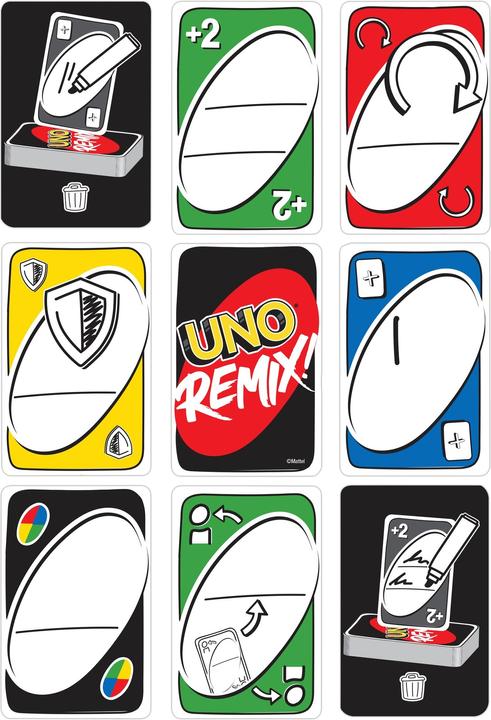 Produktbild Mattel Games Uno Remix - individuell gestaltbares Kartenspiel (Englisch)