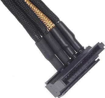 Image du produit Silverstone Câble Molex 4 pôles vers 4x SATA (30 cm)