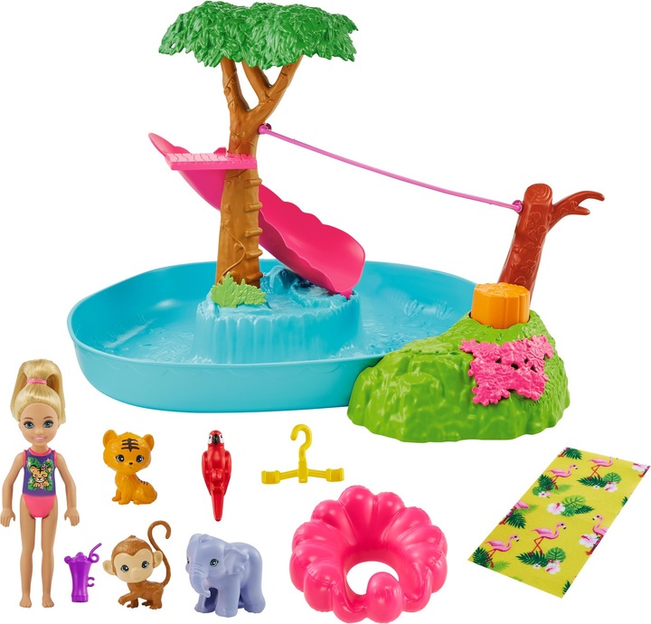 Immagine prodotto Barbie e Chelsea Il compleanno perduto Il fiume della giungla Play Set