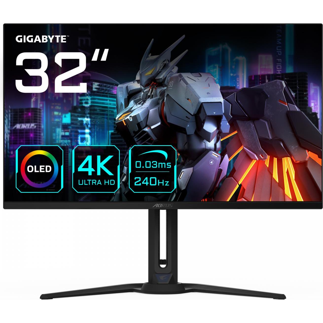 Gigabyte Aorus FO32U2 (3840 x 2160 Pixel, 31.50"), Monitor, Schwarz