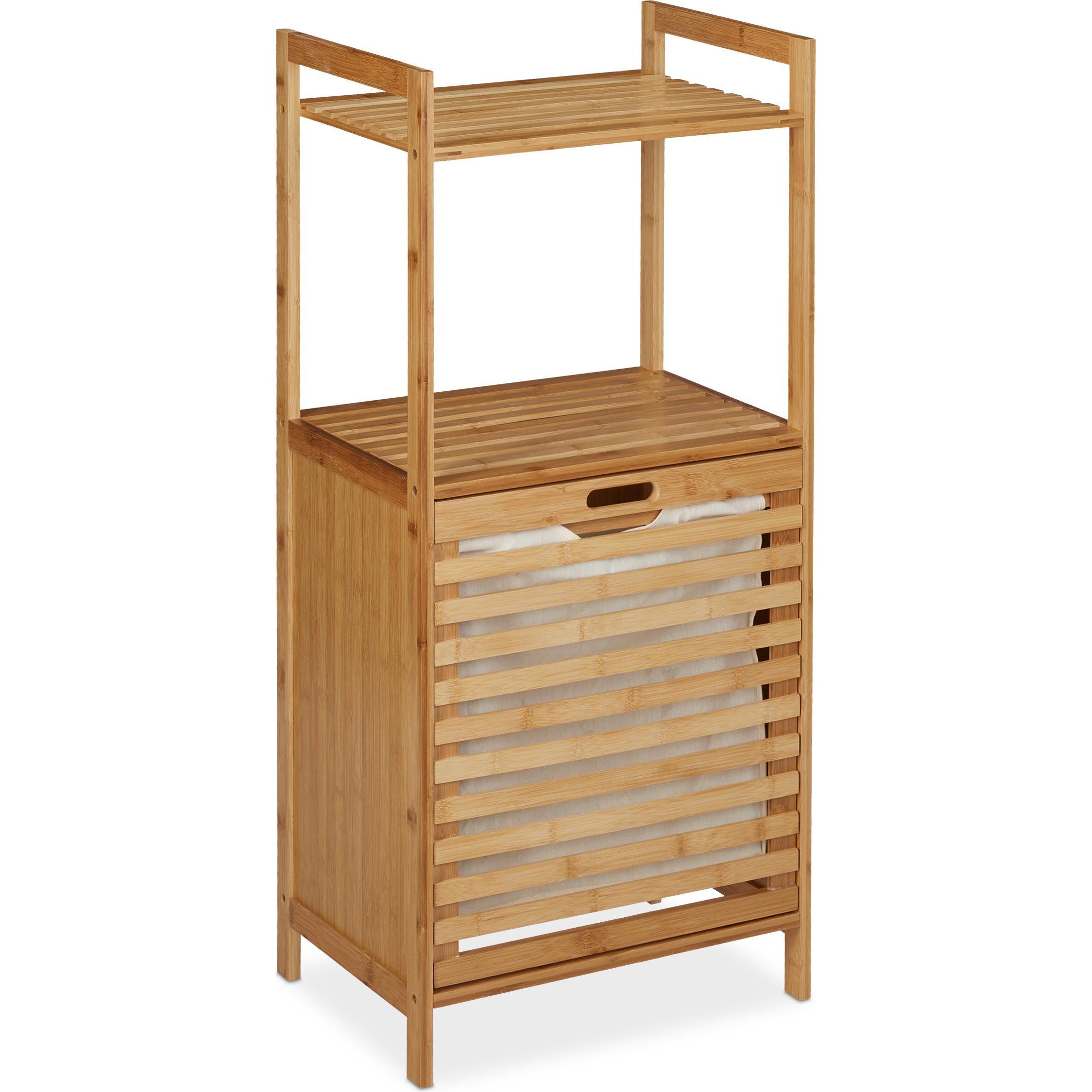 Relaxdays, Portabiancheria, Meuble panier-à-linge (32.50 l)