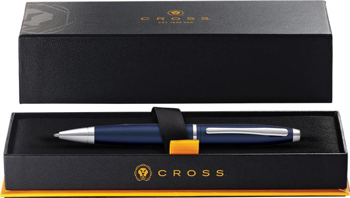 Produktbild Cross CALAIS Kugelschreiber (Chrome, Dunkelblau, 1 x)