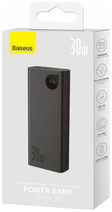 Image du produit Baseus Adaman Metal (20000 mAh, 30 W, 74 Wh)