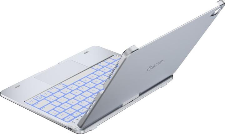 Actual product image Typecase Case Flexbook Touch with keyboard for iPad Air 11" 2024/2025 silver (Eng. Int., Apple iPad Air 11 2024)