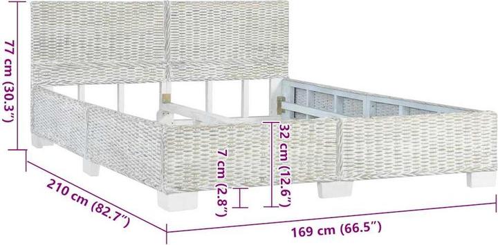 Actual product image vidaXL Bedstead (160 x 200 cm)