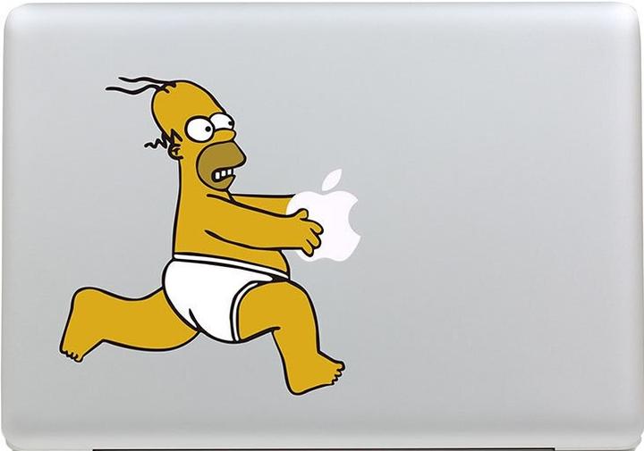 PhoneLook Autocollant Homer running