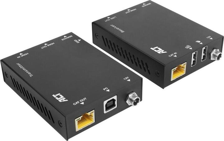 Produktbild ACT 4K HDMI 2.0 KVM extender set over CAT6A up to 70 meters