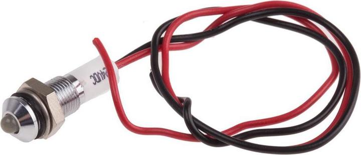 Produktbild RS PRO 6mm vorsteh verchro LED Drähte wei 24VDC