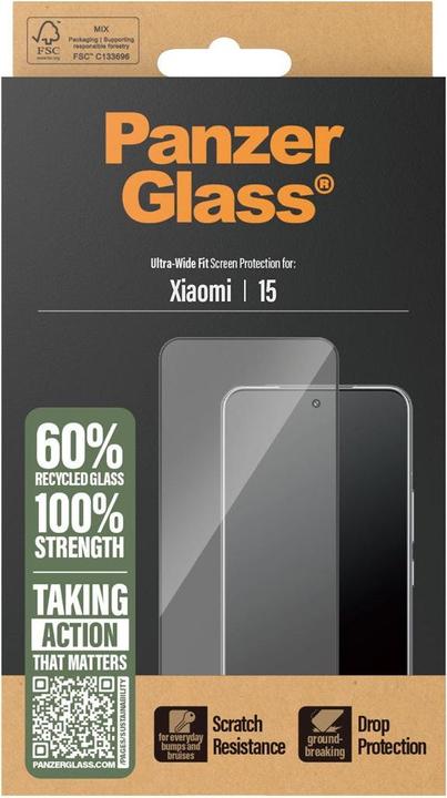 Immagine prodotto PanzerGlass PG Xiaomi 15 (1 pz., Xiaomi 15)