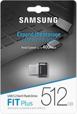 Actual product image Samsung Fit Plus (512 GB, USB 3.1 Gen 2, USB-A)