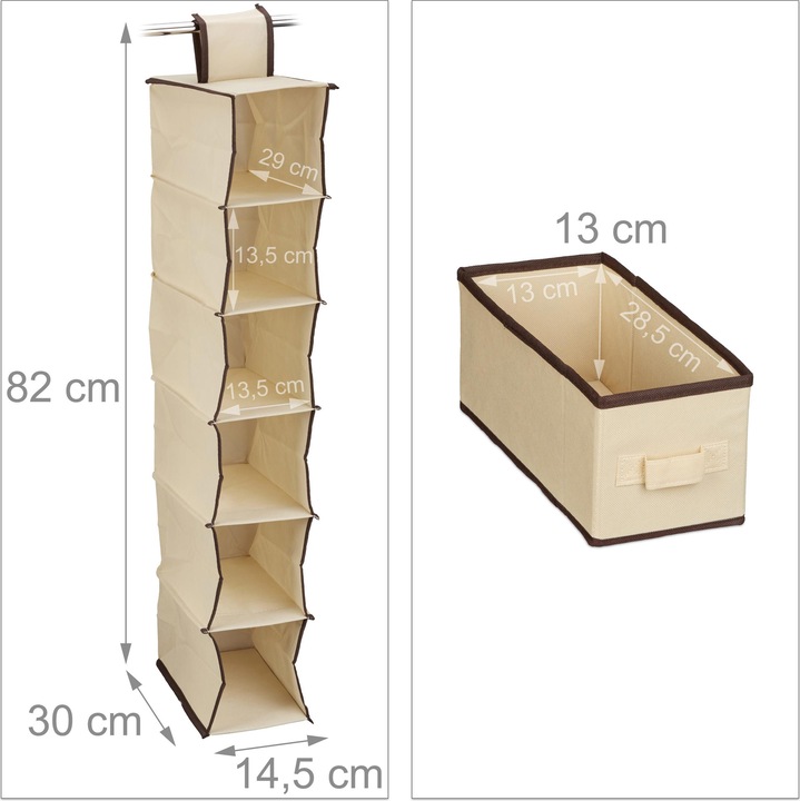 Actual product image Relaxdays Hanging Organiser