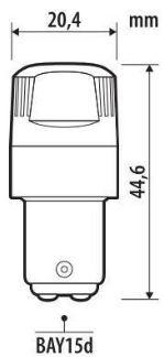 Image du produit Pilot LED-Leuchtmittel - 12V - P21/5W - Weiss - Ultra-Lumen Series (P21/5W)
