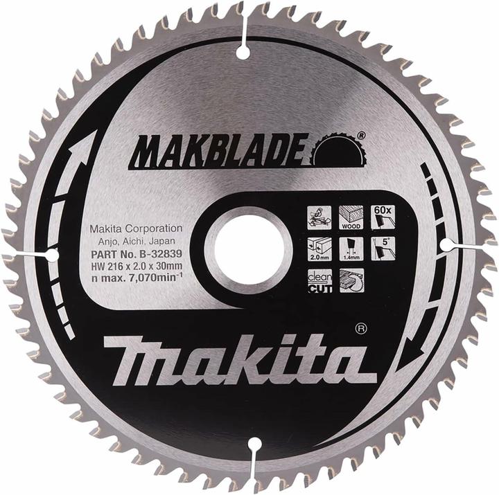 Productafbeelding Makita MAKBLADE zaagblad 216x30x60Z
