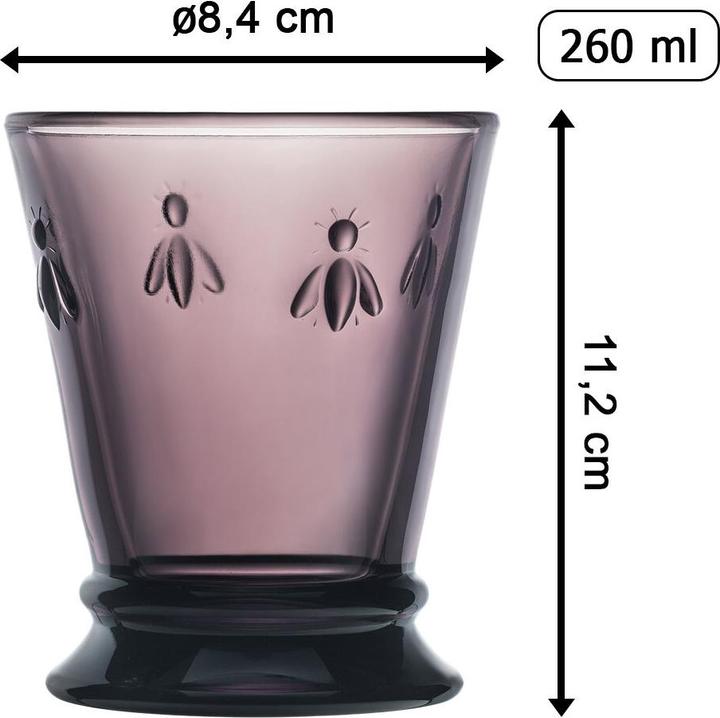Actual product image La Rochère Abeille 4drink Mug Coloured.26cl (0.26 l, 4 x)