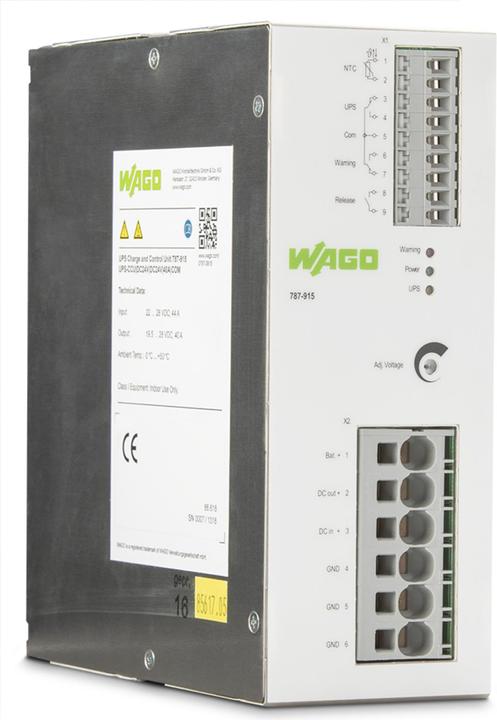 Produktbild Wago USV-Lade-u.-Kontrolleinh. (Online-Doppelwandler USV)