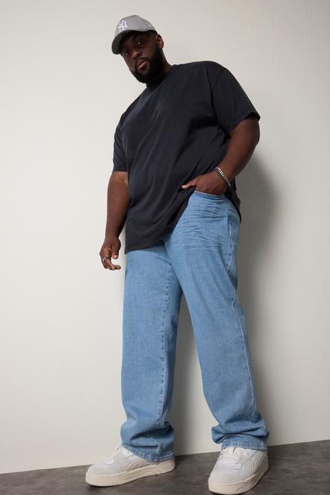 Immagine prodotto Sthuge T-shirt con taglio oversize, look vintage e mezze maniche, disponibile fino alla tg. 8XL (XXL)