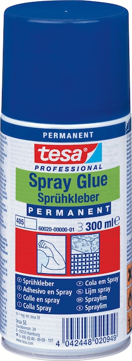 Produktbild tesa Sprühkleber PERMANENT, starker Klebstoff zum Sprühen, 300ml Dose (295 g, 300 ml)