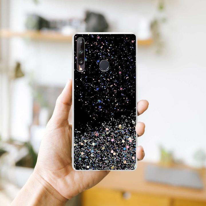 Image du produit Cadorabo Coque pour Huawei P40 LITE E TPU funkelnder Glitter (Huawei P40 Lite E)