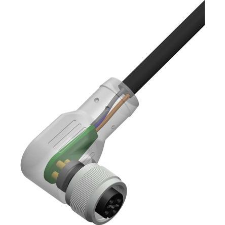 RS PRO Cavo sensore pronto per l'uso 4 fili femmina, Cavo + Spina elettrica, Nero