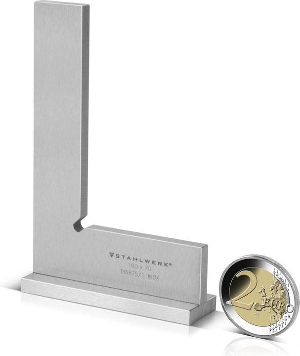 Actual product image Stahlwerk Stop bracket 90° 100 x 70 mm DIN 875/1 made of stainless steel