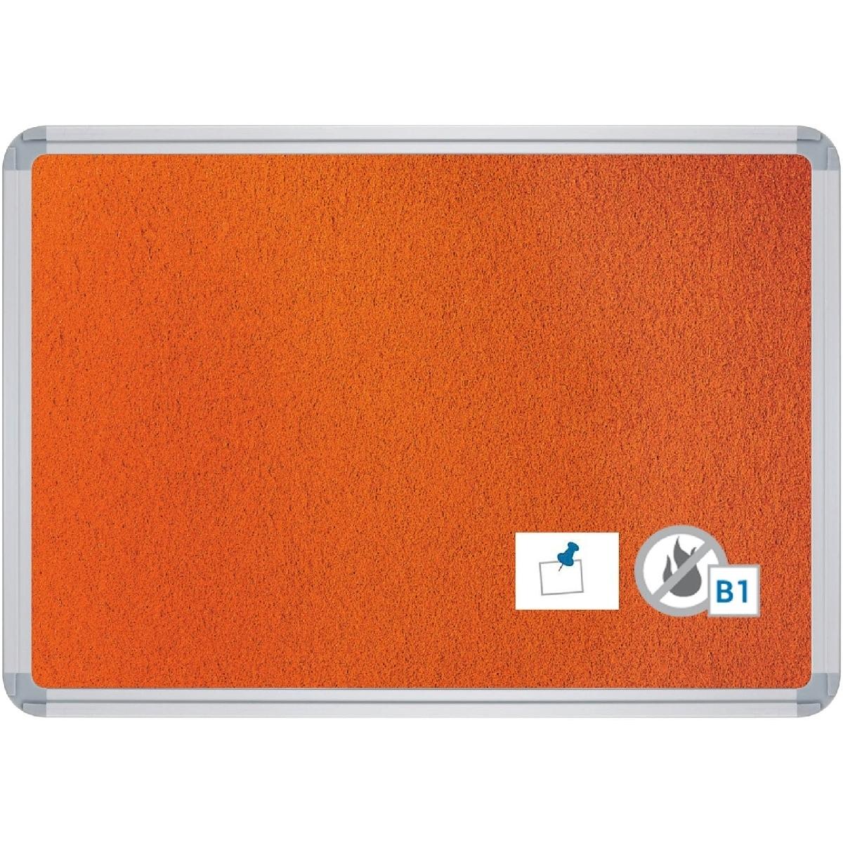 Ultradex, Präsentationstafel, Stellwandtafel beidseitig Filz B1800xH1200xT22mm orange