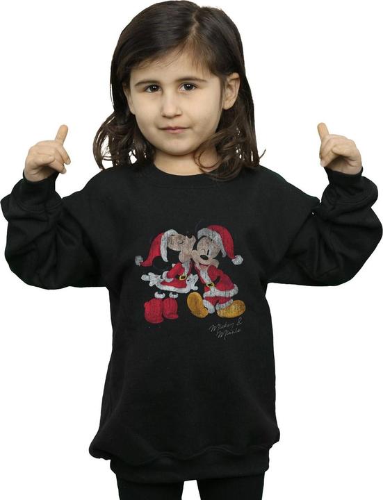 Produktbild Disney Mickey And Minnie Christmas Kiss Sweatshirt Mädchen (140, 146)
