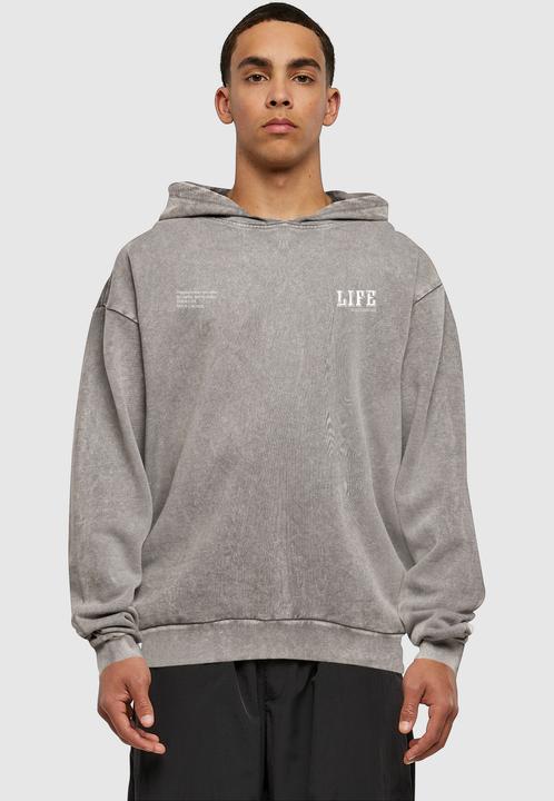 Produktbild Merchcode Life Acid Washed Oversized Hoodie - 176399 (S)