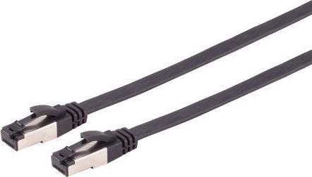 Actual product image S-Conn Flexline patch cable flat U/FTP Cat.8.1 highly flexible black 3.0m (U/FTP, CAT8.1, 3 m)